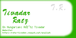 tivadar ratz business card